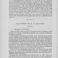 0570 - Page 502 - Discours de M. Monod / Allocution de M. E. Lecaudey