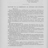 0598 - Page 530 - Société d’odontologie de Paris. Séance du mardi 10 novembre 1891. IModifications aux statuts / Rapport de la commission de révision des statuts