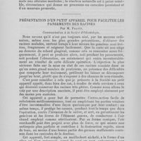 0626 - Page 550 - Action septique du tartre dans la production de la gingivite par M. G. Viau / Présentation d’un petit appareil pour faciliter les pansements des racines par M. Frantz