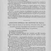 0630 - Page 554 - Chronique professionnelle. Projet de loi sur l’exercice de la médecine / Association générale des dentistes de France