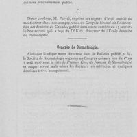 0097 - Page 96 - Nouvelles. Distinctions honorifiques / Errata / Congrès de stomatologie