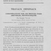 0310 - Page 303 - Travaux originaux. Considérations sur les bridges fixes amovibles, physiologiques par Georges Villain