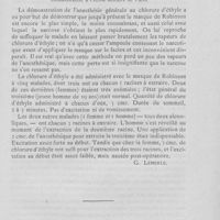 0480 - Page 473 - Sociétés scientifiques. Société d’odontologie de Paris. Démonstrations pratiques - Séance du 21 avril 1907. (Suite.). Nouvelle substance à empreintes, par MM. Lavigne et Granger / Démonstration d’anesthésie générale par le chlorure d’éthyle à l’aide du masque de Robinson par M. Staviski