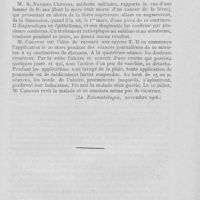 0524 - Page 517 - Revue analytique. Un cas d’amaurose consécutif à l’extraction d'une dent (La stomatologia, juil. 1906) / Épithélioma de la lèvre guéri par les rayons roentgen (La Estomatologia, novembre 1906)