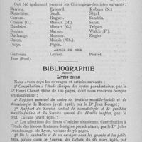 0218 - Page 217 - Chronique professionnelle. Nomination des chirurgiens-dentistes au grade de dentiste militaire / Bibliographie. Livres reçus
