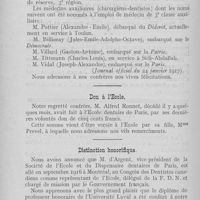 0080 - Page 80 - Nouvelles. Promotions / Don à l’école / Distinction honorifique / Nomination