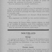 0198 - Page 198 - Nécrologie / Nouvelles. Mariage / Nouveau journal