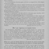 0327 - Page 327 - Revue analytique. La vulcanite et la vulcanisation. (British dental journal.) / Mort par Ingestion de fausses dents. (British dental journal.) / Effets du pain de farine obtenue à la meule de pierre et du pain de farine obtenue au rouleau sur les dents et la santé générale
