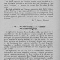 0417 - Page 417 - Varia. La prothèse dentaire chez les Etrusques / L’art du dentiste aux temps préhistoriques