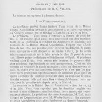 0111 - Page 111 - Sociétés scientifiques. Société d'odontologie de Paris. Séance du 7 juin 1921. Correspondance / IPrise d’empreinte pendant l’occlusion et montage des dentiers complets, par M. Aspa