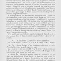 0116 - Page 116 - Sociétés scientifiques. Société d'odontologie de Paris. Séance du 7 juin 1921. IContribution à l’étude de l’ivoire plastique, par M. Eilertsen / Rapport de la septicité bucco-dentaire avec les maladies générales, par MM. Frey et Ch. Ruppe
