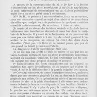 0148 - Page 148 - Faits cliniques. A propos des abcès pyorrhéiques à cul-de-sac serpigineux par le Dr Bornand