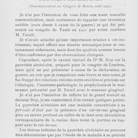 0280 - Page 280 - Travaux originaux. Le massage gingival dans le traitement de la pyorrhée par R. Wallis-Davy