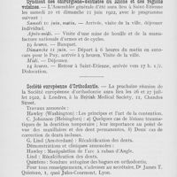 0324 - Page 324 - Nouvelles. Association Syndicale des Dentistes de Bourgogne et de Franche-Comté / Syndicat des chirurgiens-dentistes du Rhône et des régions voisines / Société européenne d’Orthodontie / Société odontologique Suisse