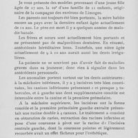 0468 - Page 466 - Travaux originaux. Un cas d’anomalies dentaires multiples par le Dr Achille Audy