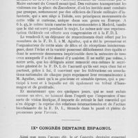 0638 - Page 636 - Réunions et congrès. Fédération Dentaire Internationale (F. D.). Session de Madrid. (4-6 septembre 1922) / Ixe congrès dentaire Espagnol