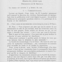 0690 - Page 688 - Sociétés scientifiques. Société d’Odontologie de Paris. Réunion du 7 février 1922. Correspondance / Une caisse de recherches scientifiques, par le Dr Frey
