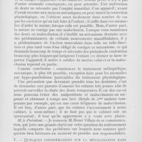 0695 - Page 693 - Sociétés scientifiques. Société d’Odontologie de Paris. Réunion du 7 février 1922. Correction des anomalies dentaires chez les enfants, par M. Henri Villain / Quelques considérations sur la métallisation dans le traitement des canalicules, par M. P. Housset