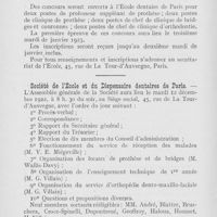 0710 - Page 708 - Nouvelles. Concours à l’Ecole dentaire de Paris / Société de l’Ecole et du Dispensaire dentaires de Paris / Nomination