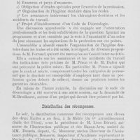 0072 - Page 69 - Réunions et congrès. Congrès du trentenaire de la création du titre de chirurgien-dentiste et bi-centenaire de Fauchard(16 et 17 décembre 1922). Séance d’intérêts professionnels / Distribution des récompenses