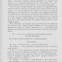 0200 - Page 194 - Sociétés scientifiques. Société d’odontologie de Paris. Réunion du 2 mai 1922. Matériel opératoire pour curettage et résection apicale, kystes, etc. , par M. P. Housset / Un cas de lithiase parotidienne double, par M. Geoffroy