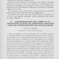 0502 - Page 494 - Réunions et congrès. Congrès de Montpellier (1922). Séance du 26 juillet (Après-midi). Trois cas d’intervention sur le sinus maxillaire pour racines ayant pénétré dans le sinus au cours d’avulsions dentaires par le Dr Gérard Maurel / Considérations sur l’emploi du protoxyde d’azote en chirurgie dentaire dans les interventions de courte durée par le Dr Frison
