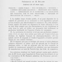0724 - Page 716 - Jurisprudence professionnelle. Cour d’appel de Besançon (1er ch). Audience du 16 mars 1923