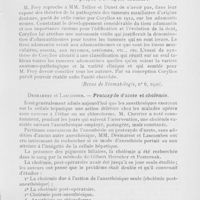 0046 - Page 45 - Revue analytique. L. Frey. — A propos d’un kyste dentifère. (Revue de Stomatologie, 1920) / Desmarest et Lascombes. — Protoxyde d'azote et cholémie