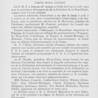 0135 - Page 134 - Réunions et congrès. Fédération dentaire internationale (F. D). Session de paris (6 - 10 août 1923) (À suivre)