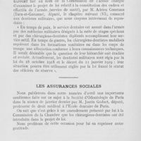 0144 - Page 143 - Intérêts professionnels. La hiérarchie des dentistes militaires / Les assurances sociales