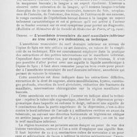 0225 - Page 224 - Revue analytique. M. Peraire. — La langue écarlate dans les néoplasmes viscéraux (Bulletin et Mémoires de la Société de Médecine de Paris, 1922) / Despin. — L’anesthésie tronculaire du nerf maxillaire inférieur au trou ovale ; ses indications, sa technique. (Revue de Stomatologie, novembre 1922)