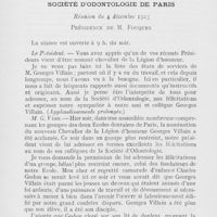 0227 - Page 226 - Sociétés scientifiques. Societe d’odontologie de Paris. Réunion du 4 décembre 1923