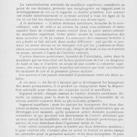 0317 - Page 316 - Revue analytique. L. Dubreuil-Chambardel et J. Bernardeau. — Morphogénie des artères dentaires du maxillaire supérieur. (Gazette Médicale du Centre, 1922)