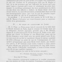 0330 - Page 329 - Sociétés scientifiques. Société d’odontologie de Paris. Réunion du 8 janvier 1924. Présentation d'une brosse universaille assurant le brossage de la face interne des dents par M. Mussat / Au sujet du cataclysme du Japon, M. G. Viau