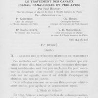 0361 - Page 360 - Travaux originaux. Le traitement des canaux (Canal, canalicules et péri-apex) par Paul Housset