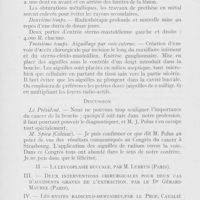 0409 - Page 408 - Réunions et congrès. A. F. A. S. — Congrés de Bordeaux (1923). Séance du mardi matin 31 juillet. Curiepuncture par Voie externe des cancers du plancher de la bouche et des gencives par le Dr J. Polus / La leucoplasie buccale par M. Lebrun (Paris) / Deux interventions chirurgicales pour deux cas d'accidents graves de l'extraction par le Dr Gérard Maurel (Paris) / Les kystes radiculo-dentaires par le prof. Cavalié / Séance du 31 juillet après-midi. La désinfection des canaux et des parois des racines par le professeur Cavalié et le Dr Marchive