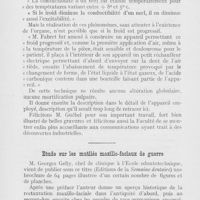 0431 - Page 430 - Bibliographie. L’anesthésie dentaire par la réfrigération progressive (Thèse de Paris, 1923) / Etude sur les mutilés maxillo-faciaux de guerre