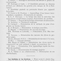 0437 - Page 436 - Nouvelles. Société d’odontologie de Paris / Les dentistes et les élections