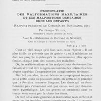 0457 - Page 456 - Travaux originaux. Les kystes dentifères, leur pathogénie par le Dr Maurice Roy / Prophylaxie des malformations maxillaires et des malpositions dentaires chez les enfants par Georges Villain