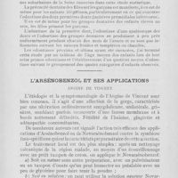 0515 - Page 514 - Revue des revues. Essai sur la première dentition / L’arsénobenzol et ses applications - Angine de Vincent