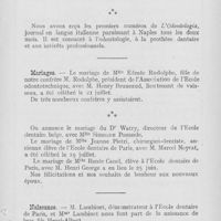 0600 - Page 599 - Nouvelles. Nouveaux journaux / Mariages / Naissance