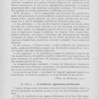 0645 - Page 644 - Revue analytique. Cabarrou. — Contribution à l'étude des tumeurs malignes du voile du palais (Thèse de Bordeaux, 1922) / M. Brocq. — L’érythrose pigmentée péribuccale (Congrès de Dermatologie et de Neurologie de Strasbourg, 25 juillet 1923)