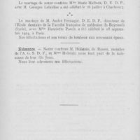 0725 - Page 724 - Nouvelles. Mariages / Naissance
