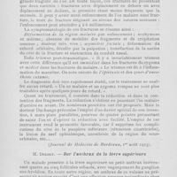 0827 - Page 824 - Revue analytique. R. Duchange. — Etude et traitement des fractures de l'os malaire et du zygoma (Journal de Médecine de Bordeaux, 1er août 1923) / M. Delbet. — Sur l'anthrax de la lèvre supérieure (Journal des Praticiens, 22 septembre 1923)
