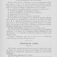 0849 - Page 846 - Intérêts professionnels. Conférences militaires / Service de santé