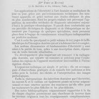 0859 - Page 856 - Bibliographie. Radiographie dentaire, drs Frey et Ruppe (J. -B. Baillière et fils, éditeurs, paris, 1924)