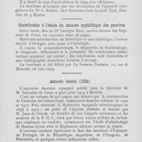 0860 - Page 857 - Bibliographie. L’articulateur adaptable de Gysi / Contribution à l’étude du chancre syphilitique des gencives / Anuario dental (1924)