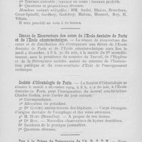 0862 - Page 859 - Nouvelles. Société de l’école et du Dispensaire dentaires de Paris / Séance de Réouverture des cours de l’école dentaire de Paris et de l'Ecole odontotechnique / Société d’Odontologie de Paris / Don à la Caisse de Prévoyance de l’A. G. S. D. F