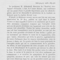 0011 - Page 8 - Travaux originaux. Traitement par Vaccine de la pyorrhée alvéolaire par le Dr Léo Mc Son
