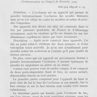 0022 - Page 19 - Travaux originaux. L’occluseur par Louis Barail